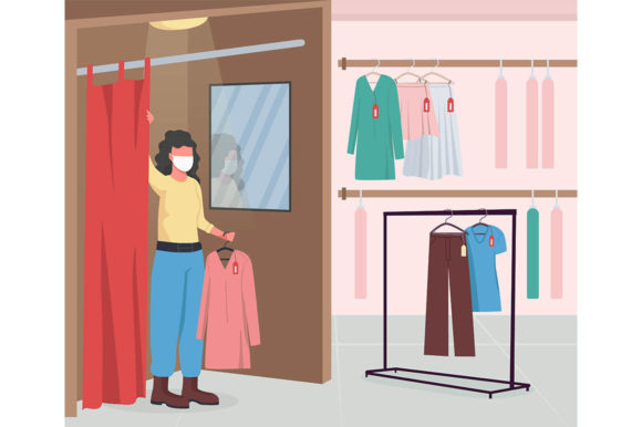 Clothing Shop During Epidemic Graphics