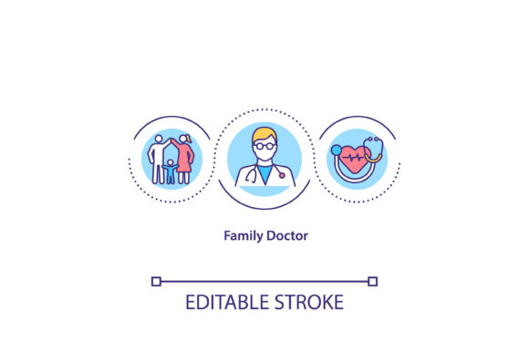 Family Doctor Concept Icon Review