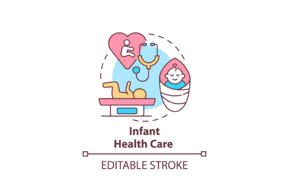 Infant Health Care Concept Icon Graphics and Icons