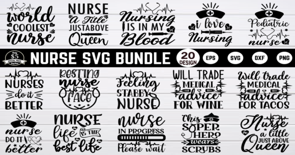 Nurse SVG Bundle Vol 4