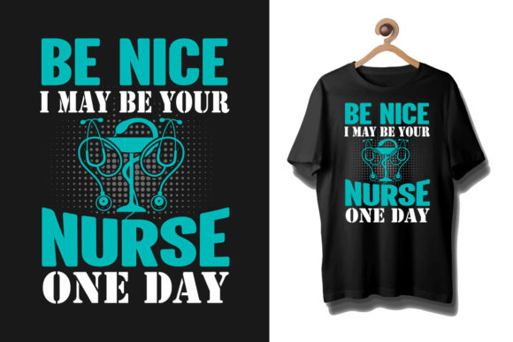 Nurse Typography Design Template: Graphics for Creative Projects