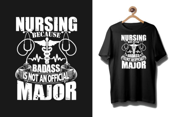 Nurse Typography T Shirt Design Graphics